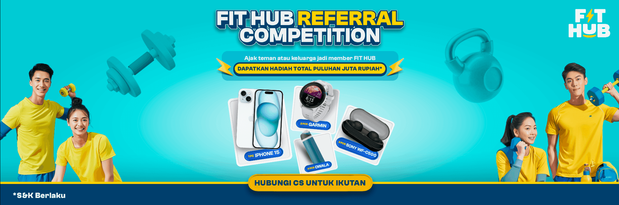 Ajak Teman Jadi Gym Buddies, Bisa Menang iPhone 15 Tanpa Diundi!