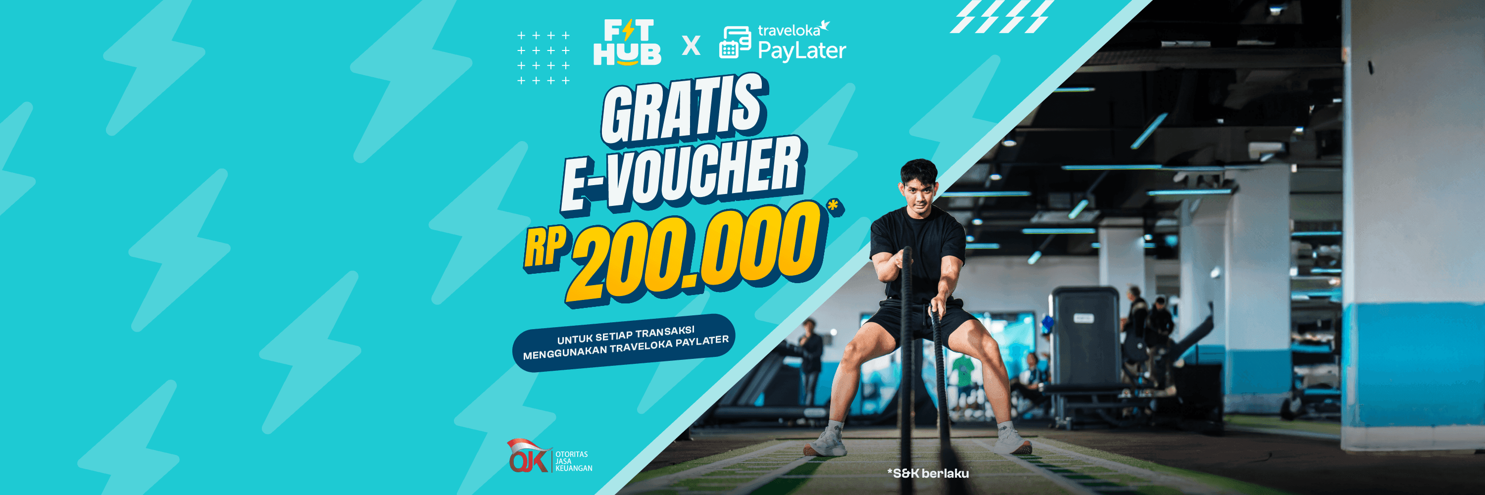 Voucher gratis dari FIT HUB x Traveloka Paylater